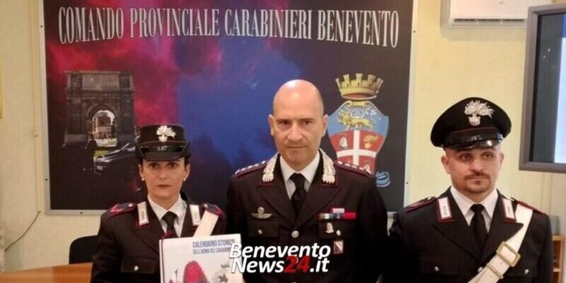 Benevento, presentazione Calendario Storico dell’Arma dei Carabinieri