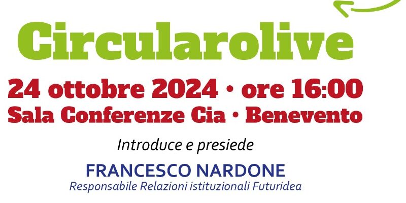 Benevento, giovedì alla CIA  la presentazione del progetto ‘Circularolive’