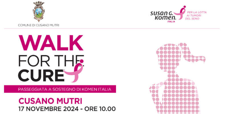 Walk for the Cure Cusano Mutri, una camminata per combattere i tumori del seno