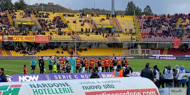 Benevento-Audace Cerignola 1-1: Jallow risponde all’autogol di Visentin, classifica invariata