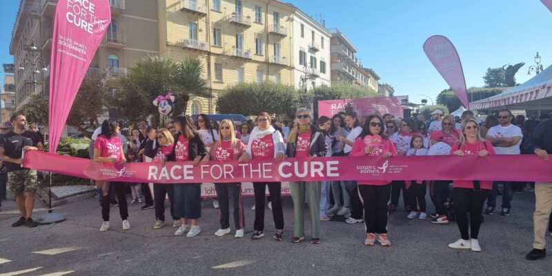 Prevenzione tumore al seno, a Benevento la “Camminata rosa” di Race For The Cure