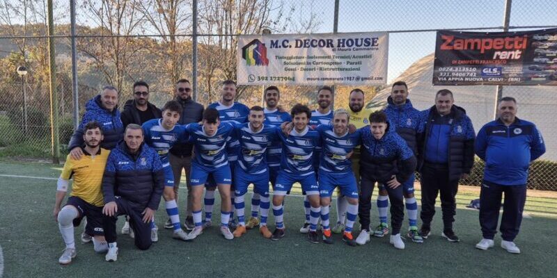 Asd calvi, goleada della formazione di calcio a 5. Ottimo pari per i ragazzi della Terza Categoria