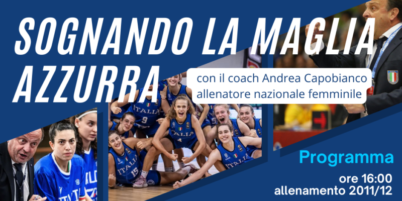 Al PalaMiwa di Benevento arriva Andrea Capobianco, coach della nazionale italiana femminile di pallacanestro