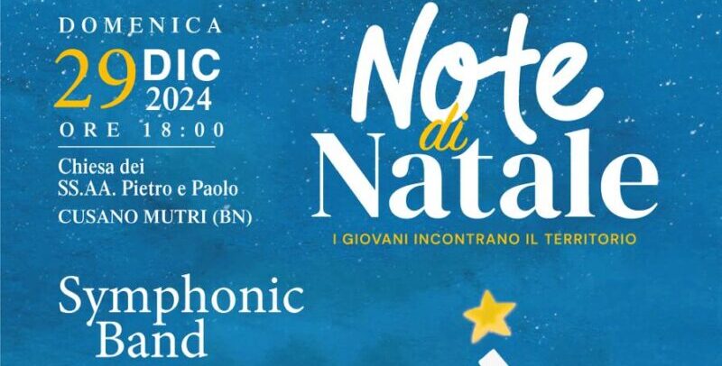 Cusano Mutri, domenica “Note di Natale”: la musica unisce la comunità 