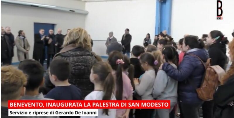 VIDEO – Benevento, inaugurata la palestra San Modesto