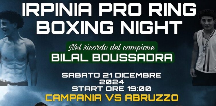 “Boxing Night” nel ricordo del pugile Boussadra, sul ring i due professionisti Mignone e Sirignano