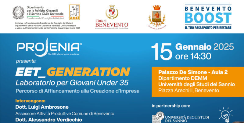 Benevento| “EET_GENERATION”, continuano le iniziative del progetto Benevento Boost: il tuo passaporto per restare