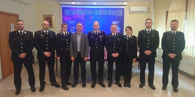 Formazione e coordinamento; gli allievi Vice Ispettori della Polizia Penitenziaria in visita al Comando Provinciale Carabinieri di Benevento