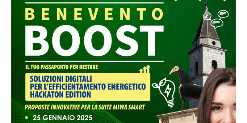 Sannio Valley e MiWa Energia presentano “Soluzioni Digitali per l’Efficientamento Energetico”, il secondo hackathon di BeneventoBOOST