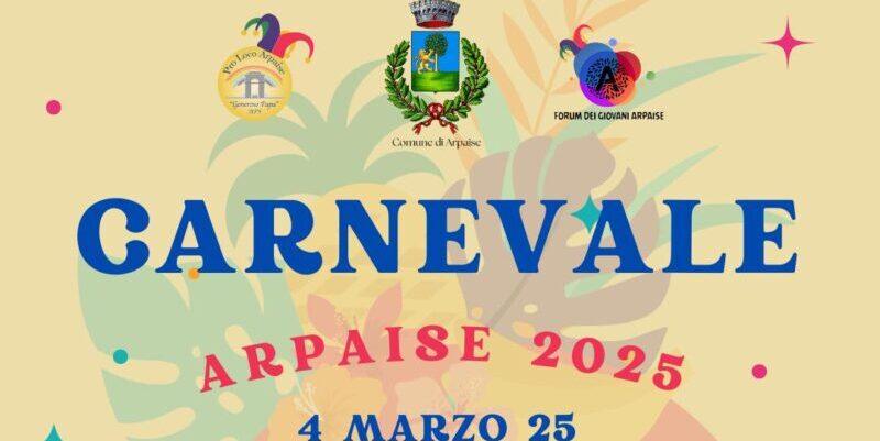 Arpaise in festa per il Carnevale, tutto pronto per rinnovare la tradizione