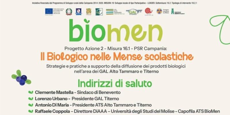 Biomen, domani la presentazione del progetto che promuove il bio nelle mense scolastiche