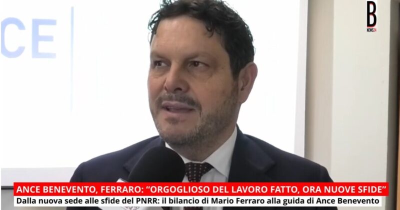 VIDEO – Ance Benevento, Ferraro: “Orgoglioso del lavoro fatto, ora nuove sfide”