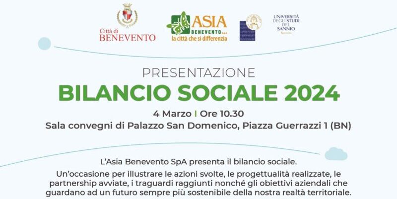 Primo bilancio sociale Asia, martedì 4 marzo la presentazione