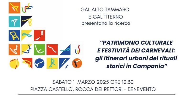 Rocca dei Rettori, sabato la presentazione della ricerca di Gal Alto Tammaro e Gal Titerno sui carnevali storici