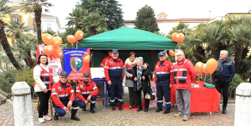 Gardenie e ortensie per la ricerca: a San Giorgio del Sannio in prima linea AISM e Associazione Nazionale Carabinieri