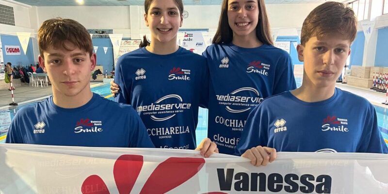 Grande successo per la Vanessa Nuoto Smile: quattro atleti ai Criteria Nazionali Giovanili 2025