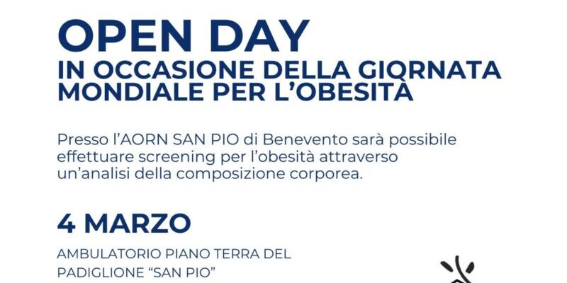 AORN San Pio, domani open day in occasione della Giornata Mondiale dell’Obesità