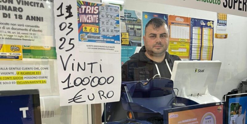 Benevento, vince 100.000 euro con un gratta e vinci da 2 euro