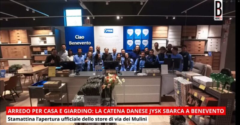 VIDEO – Arredo per casa e giardino: la catena danese JYSK sbarca a Benevento