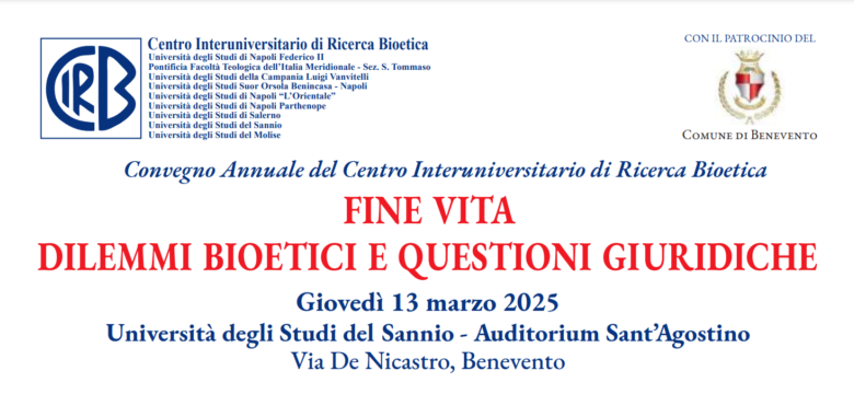 Unisannio, giovedì il Convegno annuale del CIRB su “Fine vita. Dilemmi bioetici e questioni giuridiche”