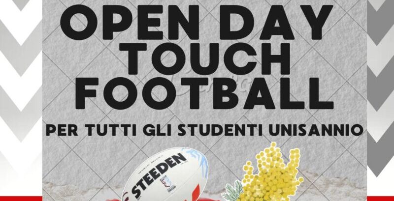 Open Day di Touch Football per gli studenti Unisannio: Bersaglieri Sanniti, CUS Benevento e CAS insieme per lo sport universitario